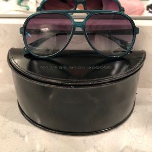 Teal/Turquoise Marc Jacobs Aviator Sunglasses